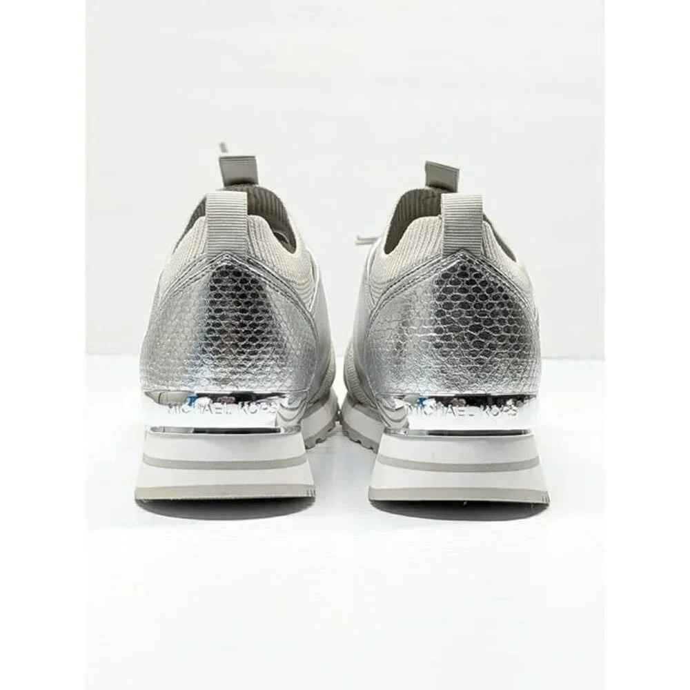Michael Kors Women's Dash Knit Trainer Sneakers Silver Size 9.5 M (MSRP $165) - Picture 7 of 9